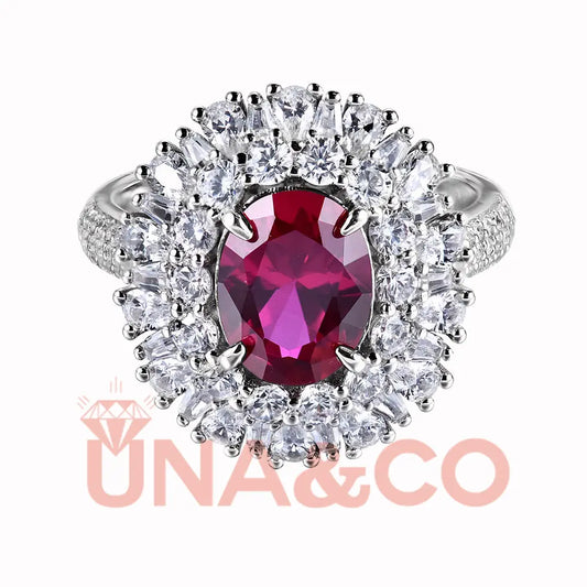 Queen Red Gem Ring UNA&CO