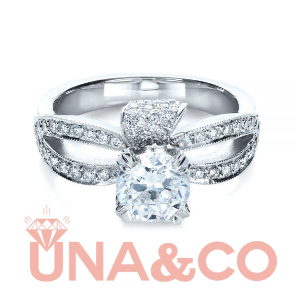 Dazzling Micro-Pave Setting Engagement Ring