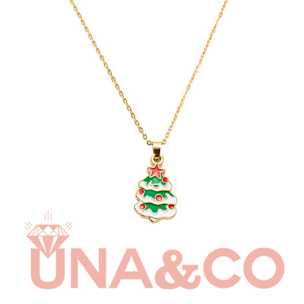 Trendy Christmas Santa Claus Necklace