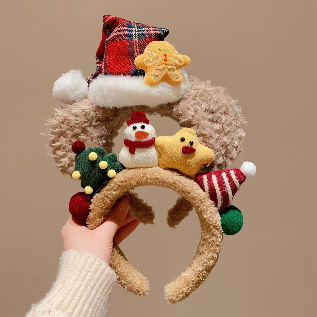 Christmas Plush Headband with Cute Design