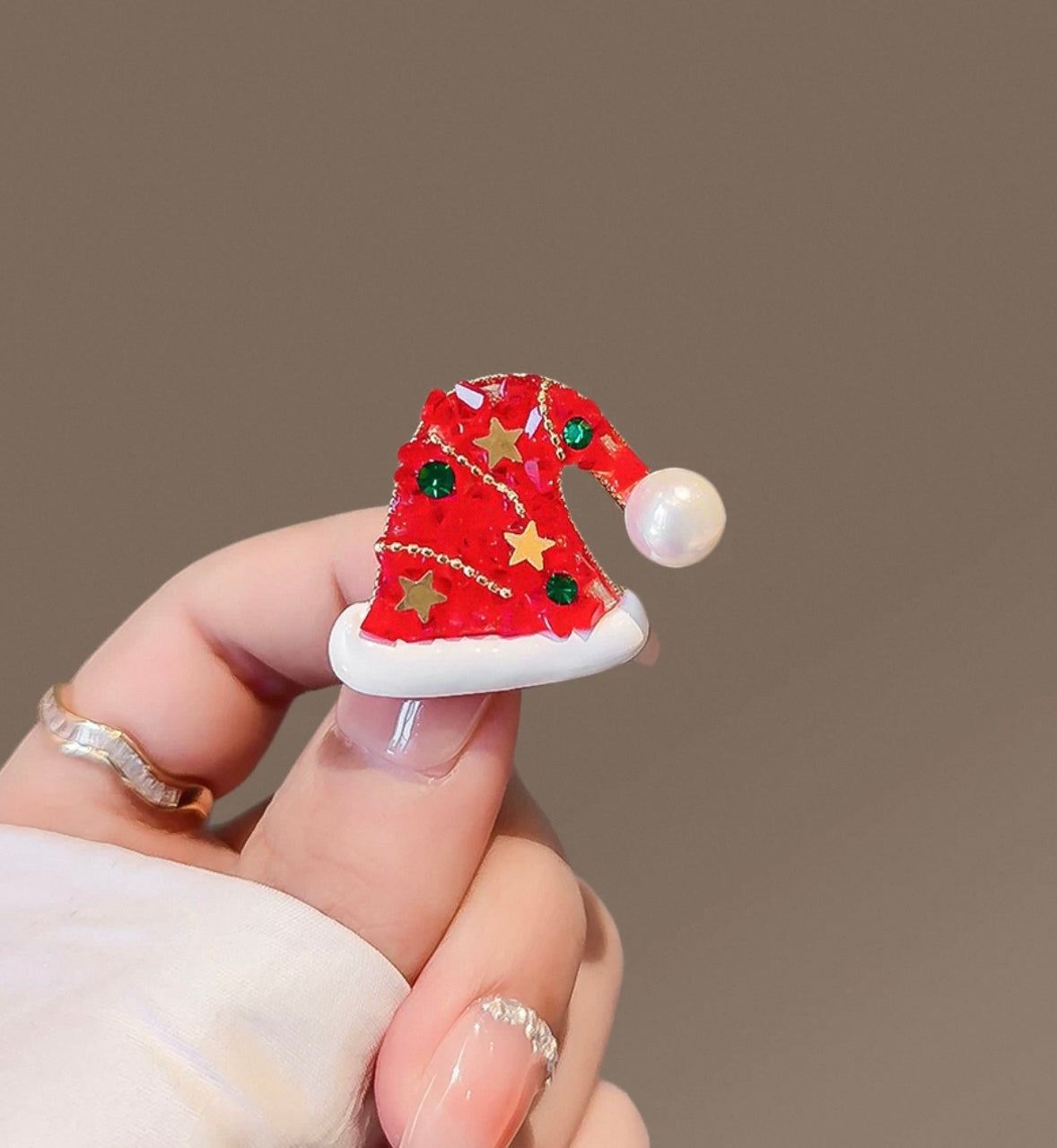 Luxury Crystal Christmas Tree Brooch