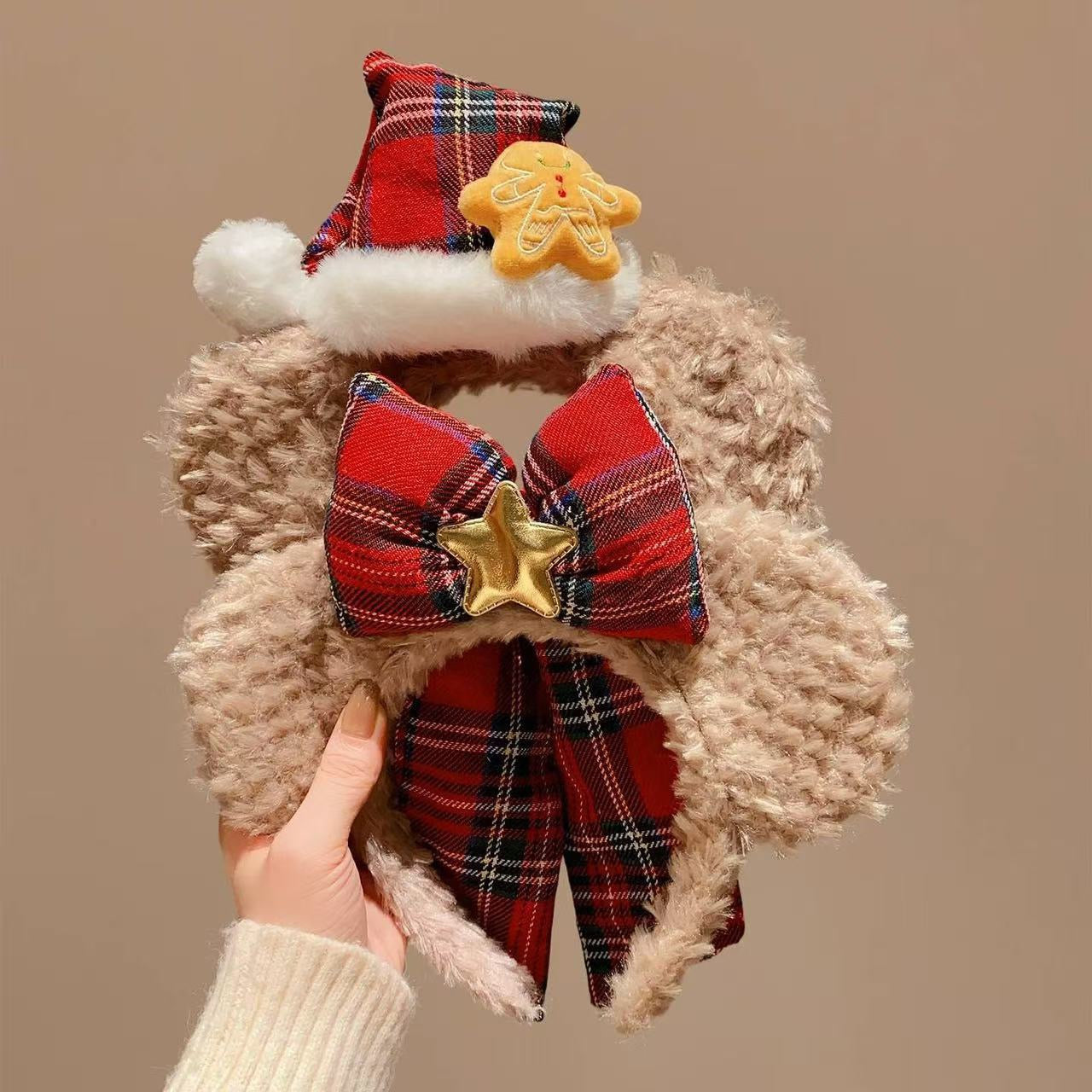 Christmas Plush Headband with Cute Design