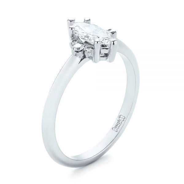 Marquise Cut Solitaire Gemstone Engagement Ring