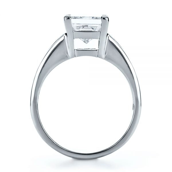 Princess Cut & Baguette Gemstone Engagement Ring