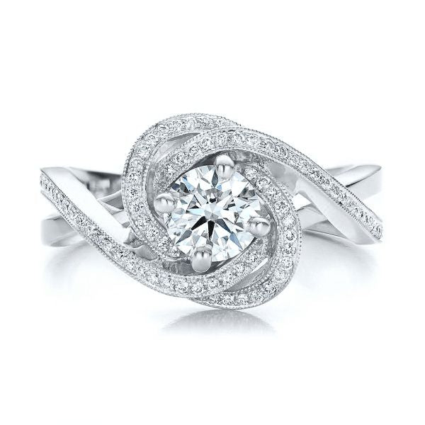 The Swirling Storm Engagement Ring