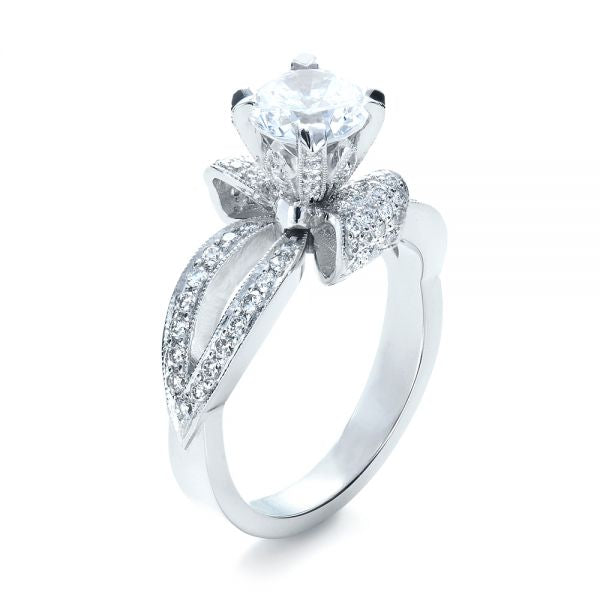 Dazzling Micro-Pave Setting Engagement Ring
