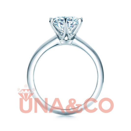 Classics for Hundreds of years, six prong solitaire ring