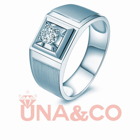 Men's Simple Solitaire Wedding Engagement Ring